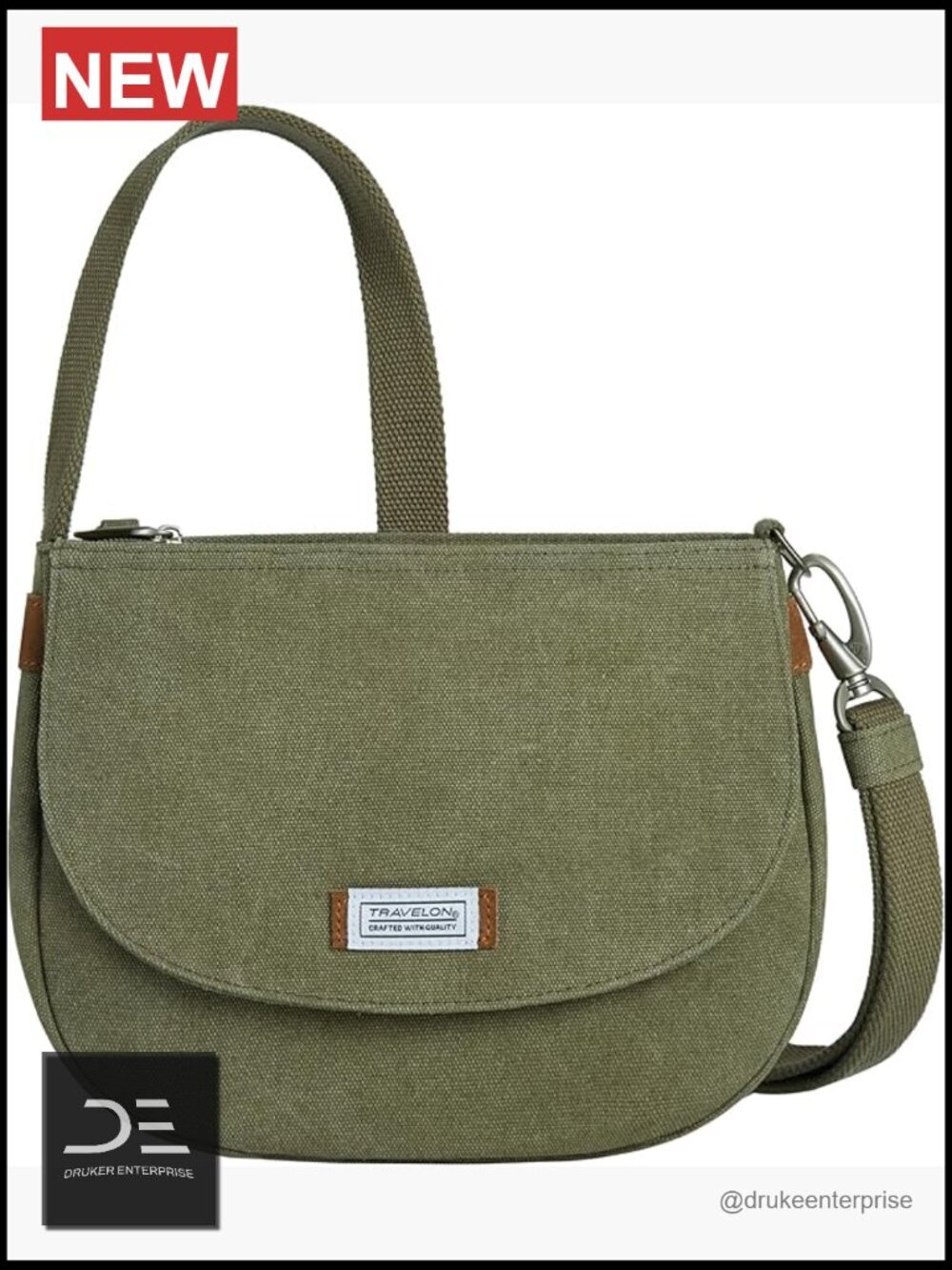 Anti-Theft Crossbody Bag with RFID Blocking